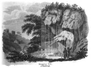 Engraving of the "Dropping Well" from the Yorkshire volume of The Beauties of England... by John Bigland.